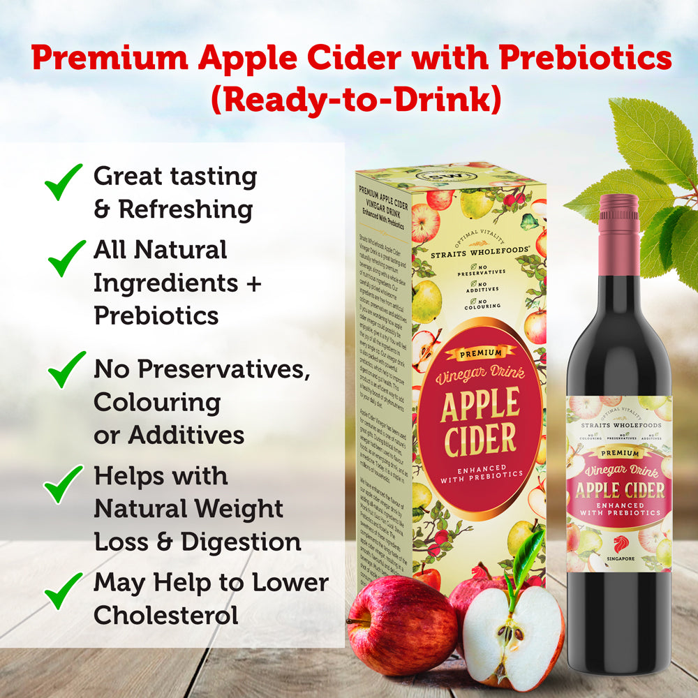 PREMIUM APPLE CIDER VINEGAR DRINK WITH PREBIOTICS (Ready-to-Drink)