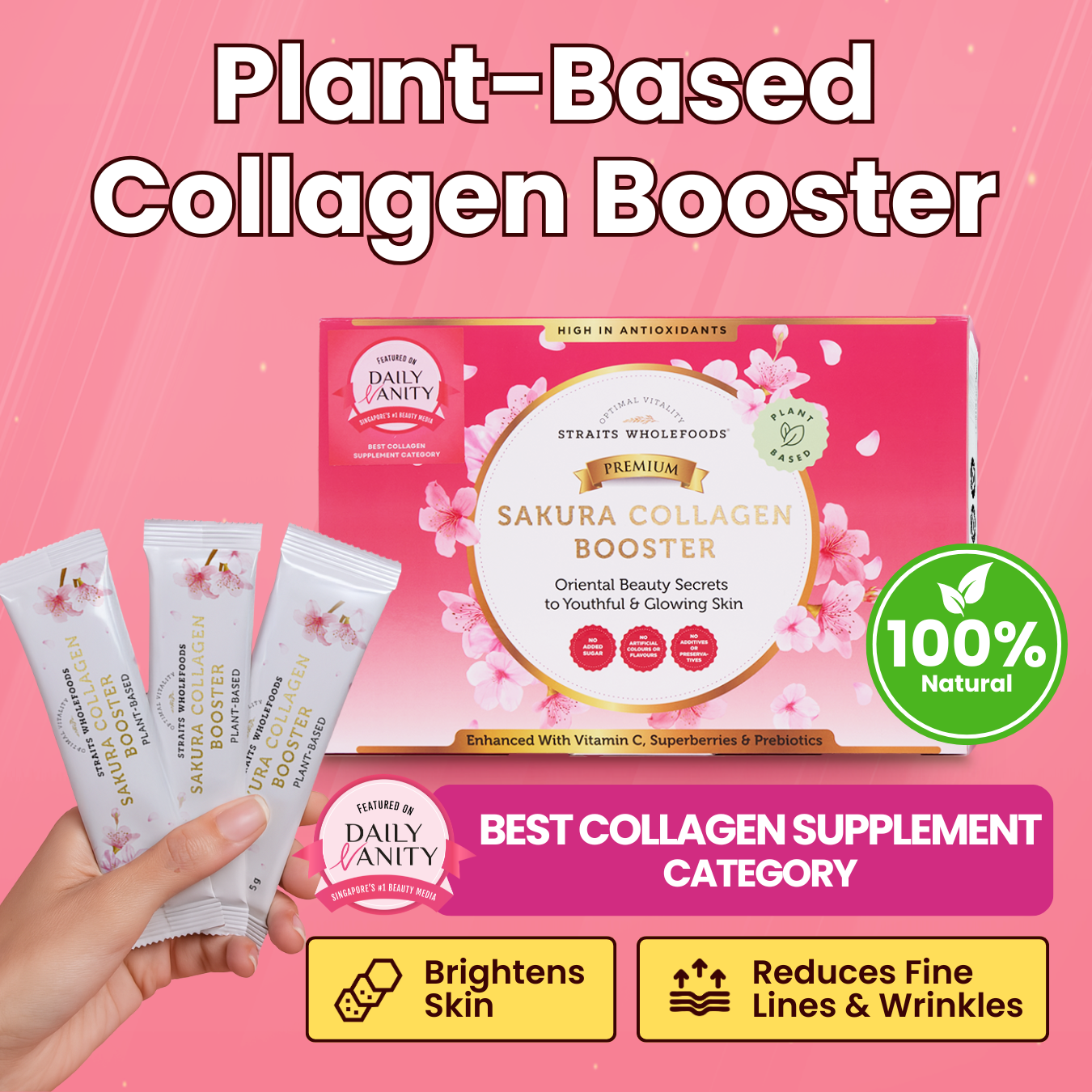 PREMIUM SAKURA COLLAGEN BOOSTER (Plant-based) Straitswholefoods PREMIUM SAKURA COLLAGEN BOOSTER (Plant-based) Straitswholefoods